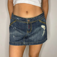  Vintage blue Yes Miss Denim Skirt - womens 32" waist