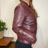 Vintage burgundy Onyx Leather Jacket - womens large