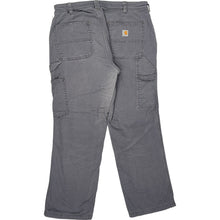  Carhartt Original Fit Cargo Trousers - 34W 27L - Grey Cotton Elastane