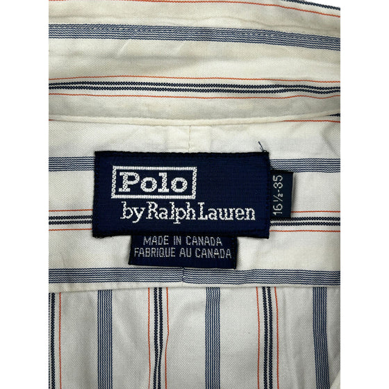 Polo by Ralph Lauren Striped Shirt - Large - White Cotton