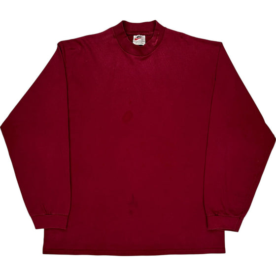 Nike Sweatshirt - XL - Burgundy Cotton