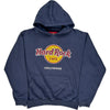 Hard Rock Cafe Hollywood Hoodie - Large - Navy Cotton Blend