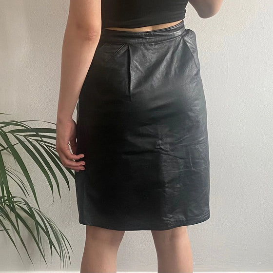 Vintage black Unbranded Mini Skirt - womens 25" waist