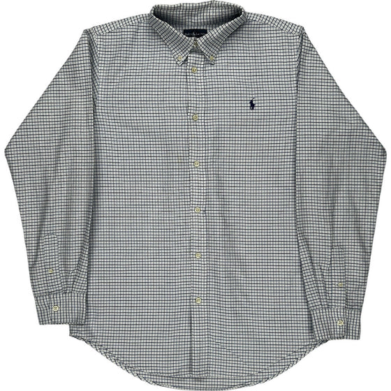 Age 14 Ralph Lauren Checked Shirt - 20 - Blue Cotton