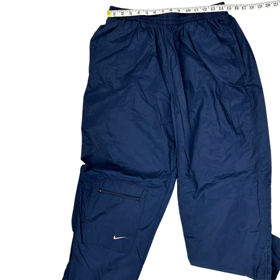 Nike Track Pants - Large - Navy Polyester