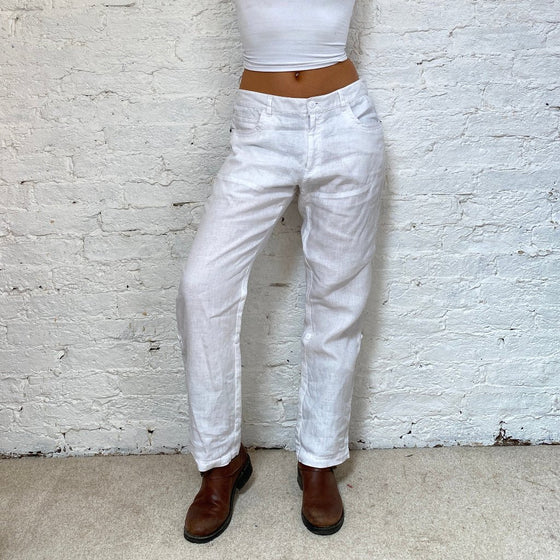 Vintage white Bonprix Trousers - womens 36" waist