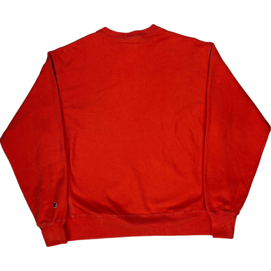 Champion Reverse Weave Sweatshirt - Large - Red Cotton