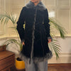 Vintage black Esprite Afghan Coat - womens medium