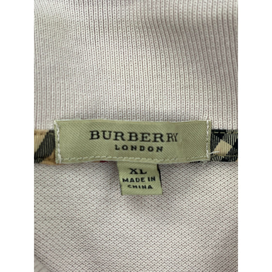 Burberry Polo Shirt - XL - Pink Cotton