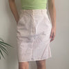 Vintage white Les Copains Mini Skirt - womens 28" waist