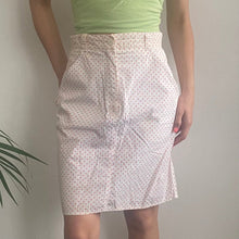  Vintage white Les Copains Mini Skirt - womens 28" waist