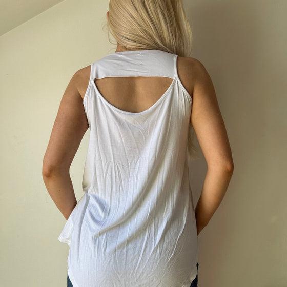 Vintage white Miss Sixty Vest - womens small