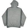 Adidas Hoodie - X-Large - Grey Cotton Blend