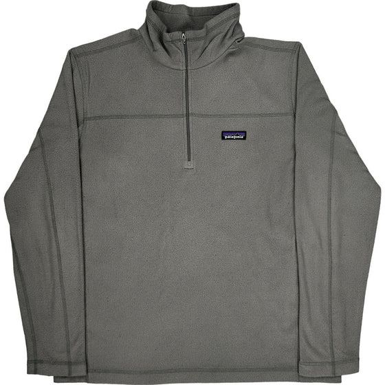 Patagonia 1/4 Zip Fleece - Large - Grey Polyester