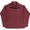 Patagonia Fleece Jacket - Large - Burgundy Polyester