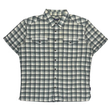  Patagonia Checked Short Sleeve Shirt - Large Grey Cotton