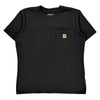 Carhartt T-Shirt - Medium Black Cotton