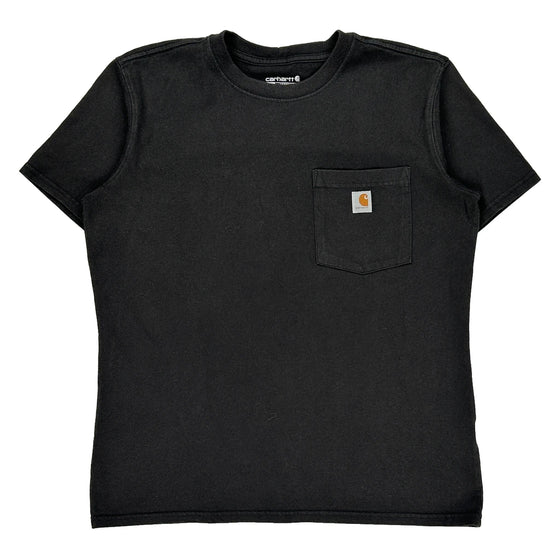 Carhartt T-Shirt - Medium Black Cotton