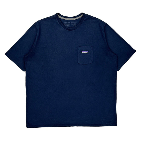 Patagonia T-Shirt - 2XL Navy Cotton Blend