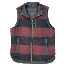  Reversible Carhartt Checked Gilet - Small Burgundy Nylon