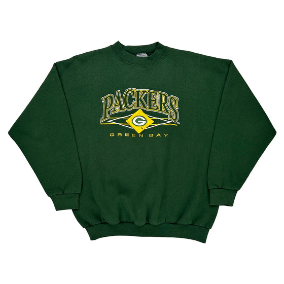 Green Bay Packers Logo Athletics Graphic Sweatshirt - XL Green Cotton Blend