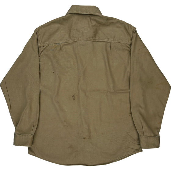 Carhartt Work Shirt - Large - Beige Cotton Blend