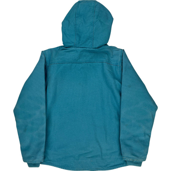 Carhartt Hooded Jacket - Large - Blue Cotton