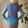 Vintage blue Avant Mesh Top - womens small