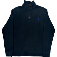  Polo Ralph Lauren 1/4 Zip Sweatshirt - Medium - Black Cotton