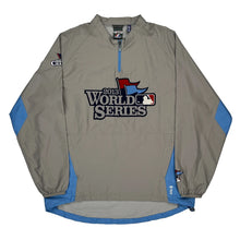  World Series 2013 Majestic Mlb Windbreaker - Large Grey Polyester