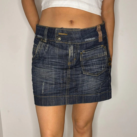 Vintage blue Fracomina Denim Skirt - womens 30" waist