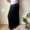 Vintage black Yves Saint Laurent Maxi Skirt - womens 34" waist