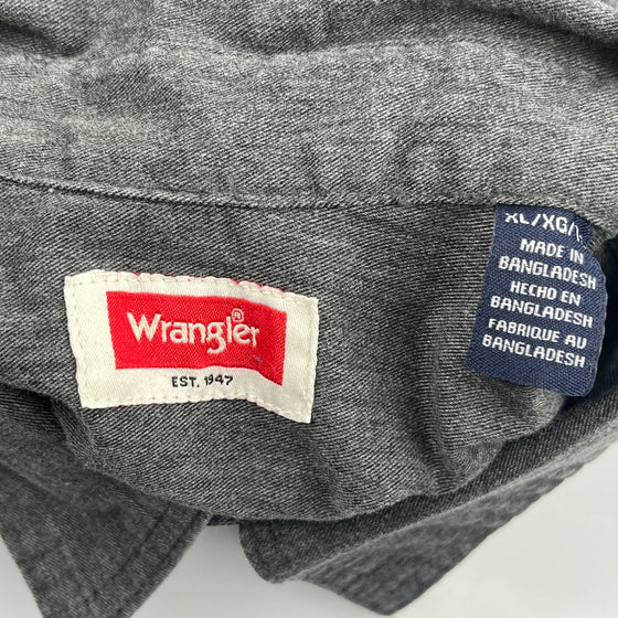 Wrangler Shirt - XL Grey Cotton