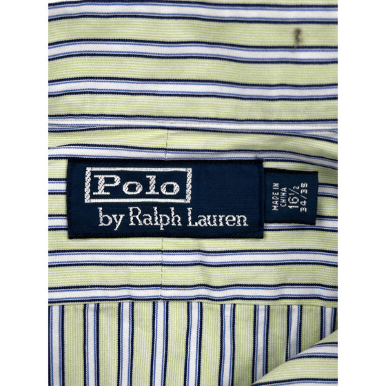 Polo Ralph Lauren Striped Shirt - Large - Green Cotton