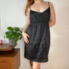 Vintage black Intimissimi Mini Dress - womens large