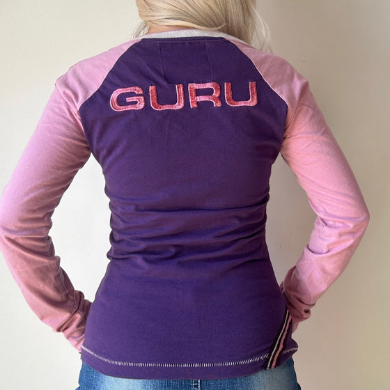 Vintage purple Guru Long Sleeve Top - womens medium