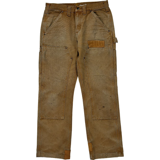 Carhartt Double Knee Carpenter Trousers - 30W 30L - Brown Cotton