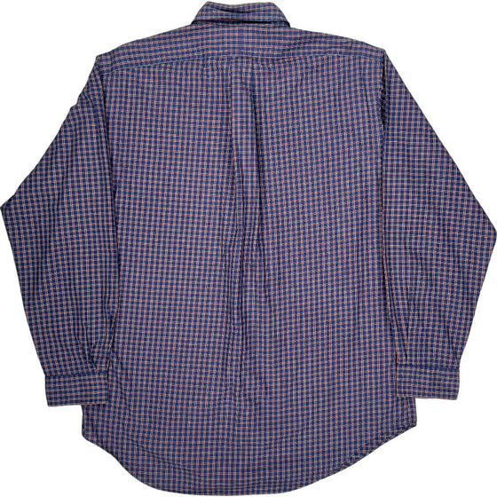 Ralph Lauren Classic Fit Check Shirt - Large - Blue Cotton