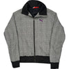 Puma Plaid Zip-Up Jacket - Medium - Black