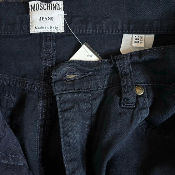 Vintage navy Moschino Jeans Trousers - womens 29" waist