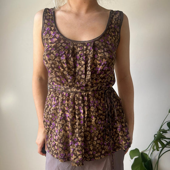 Vintage brown Liu Jo Cami Top - womens medium