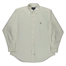  Ralph Lauren Collared Shirt - Large White Cotton