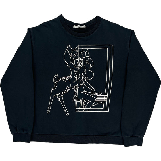 Givenchy Graphic Sweatshirt - Small - Black Cotton Blend