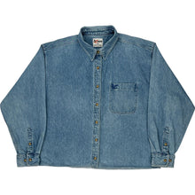  Chase Authentics Denim Shirt - Large - Blue Cotton