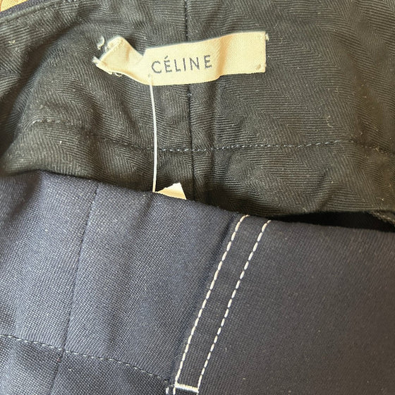 Vintage navy Celine Trousers - womens 28" waist