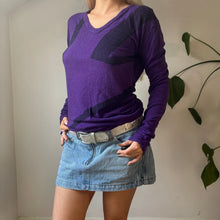  Vintage purple Versus By Versace Jumper - womens medium