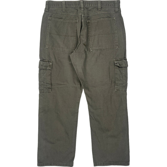 Wrangler Authentics Cargo Trousers - 36W 29L - Grey Cotton