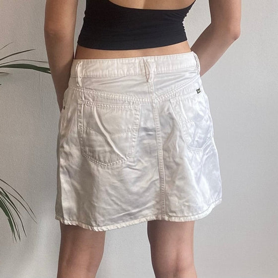 Vintage white Diesel Mini Skirt - womens 30" waist