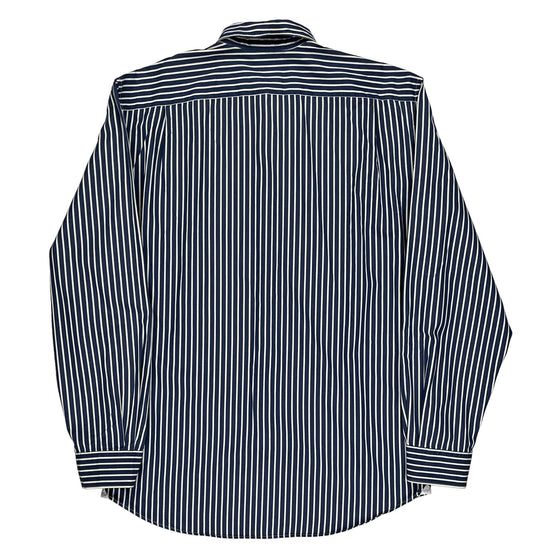 Lacoste Striped Shirt - Medium Black Cotton