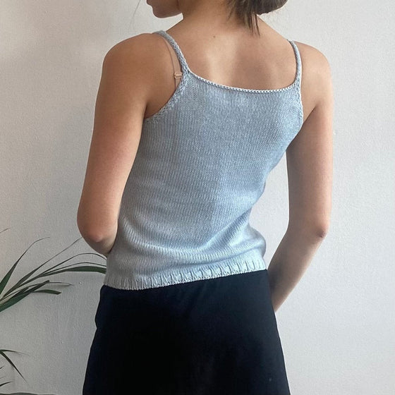 Vintage blue L'Insolito Strap Top - womens small